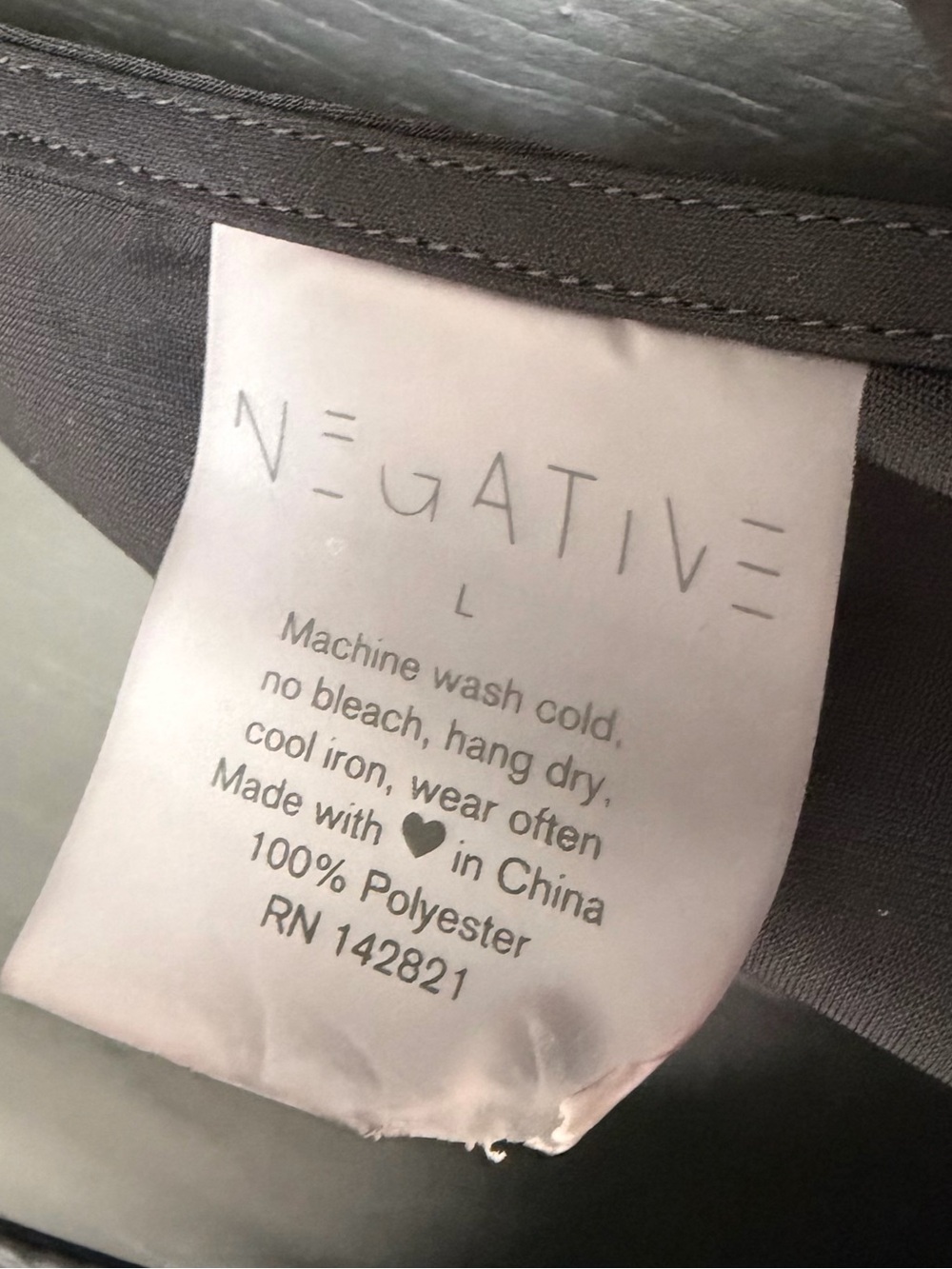 Negative Underwear Supreme Mini Slip Dress in Black, Size Large - Picture 6 of 6